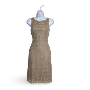 California Concepts Lace Overlay Dress
